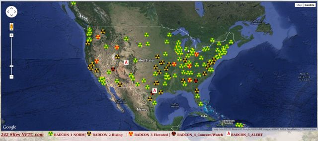 Povećana radijacija u snijegu je izmjerena diljem SAD-a.